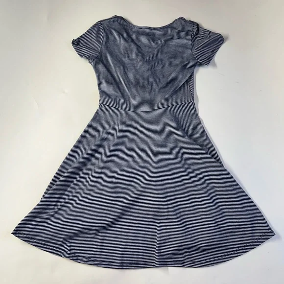 Rolla Coster Navy Stripped Wrap Dress size Small - Picture 6 of 9